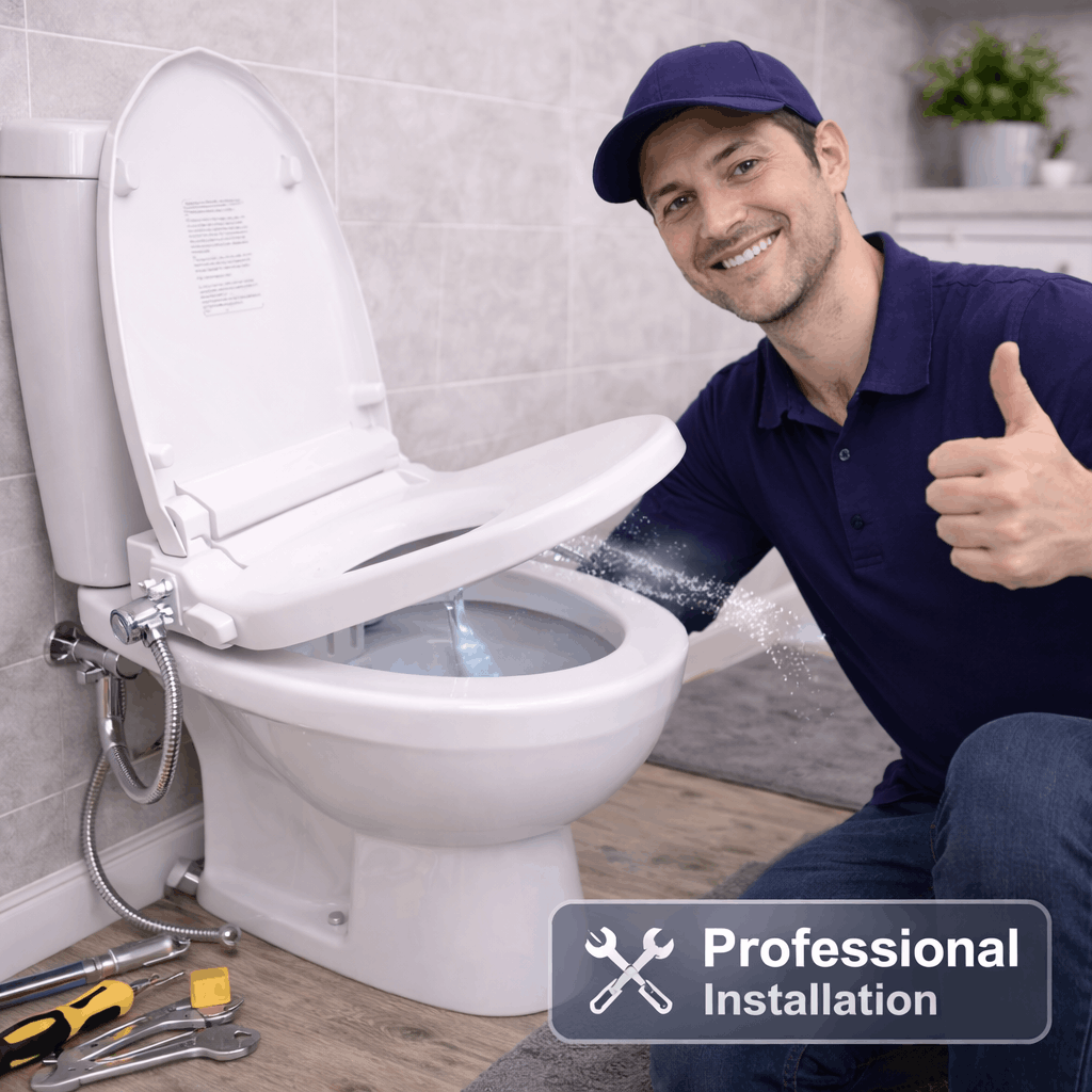 Seat-Mounted Jet Wash / Bidet (Domestic) — Supply & Install
