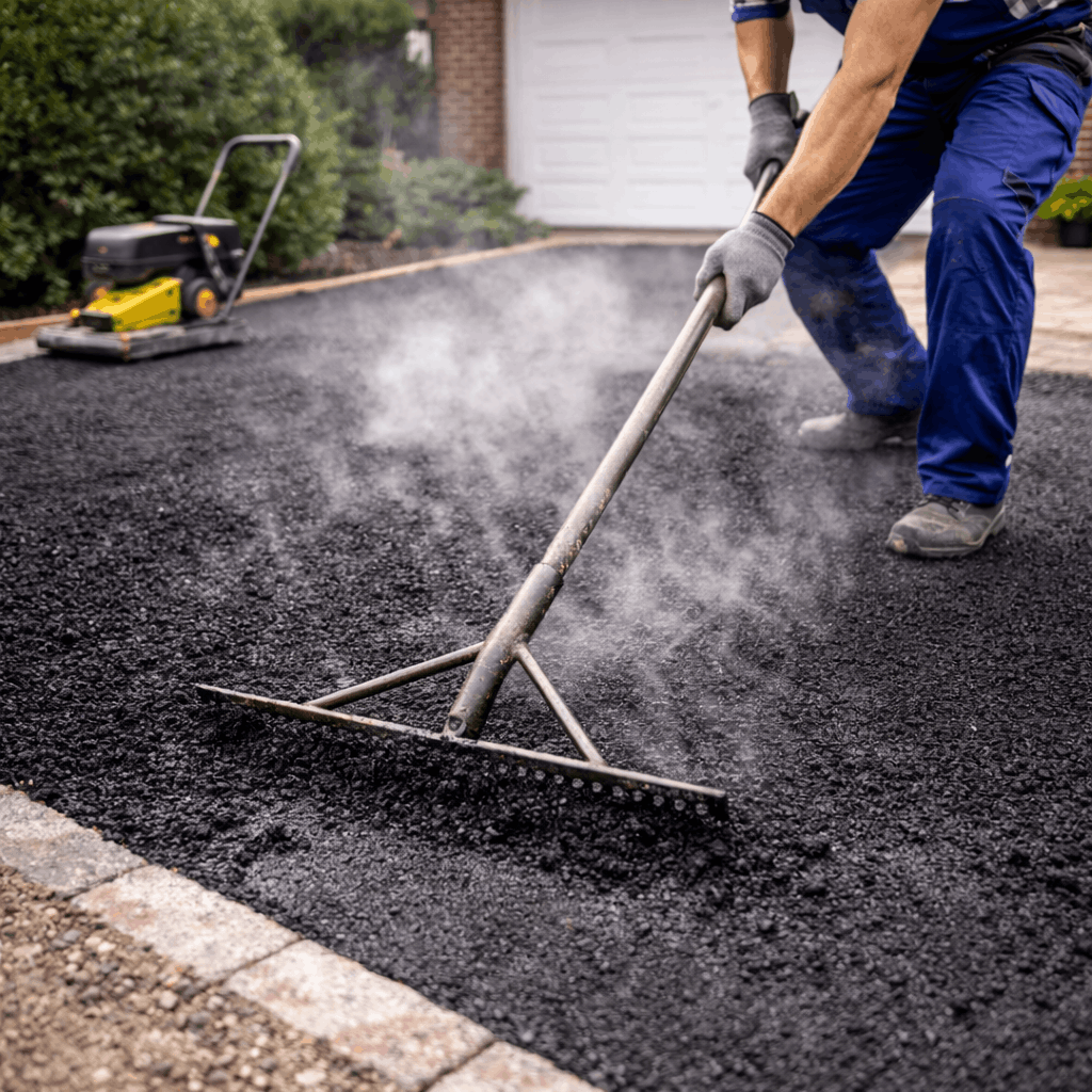 Tarmac driveway installation