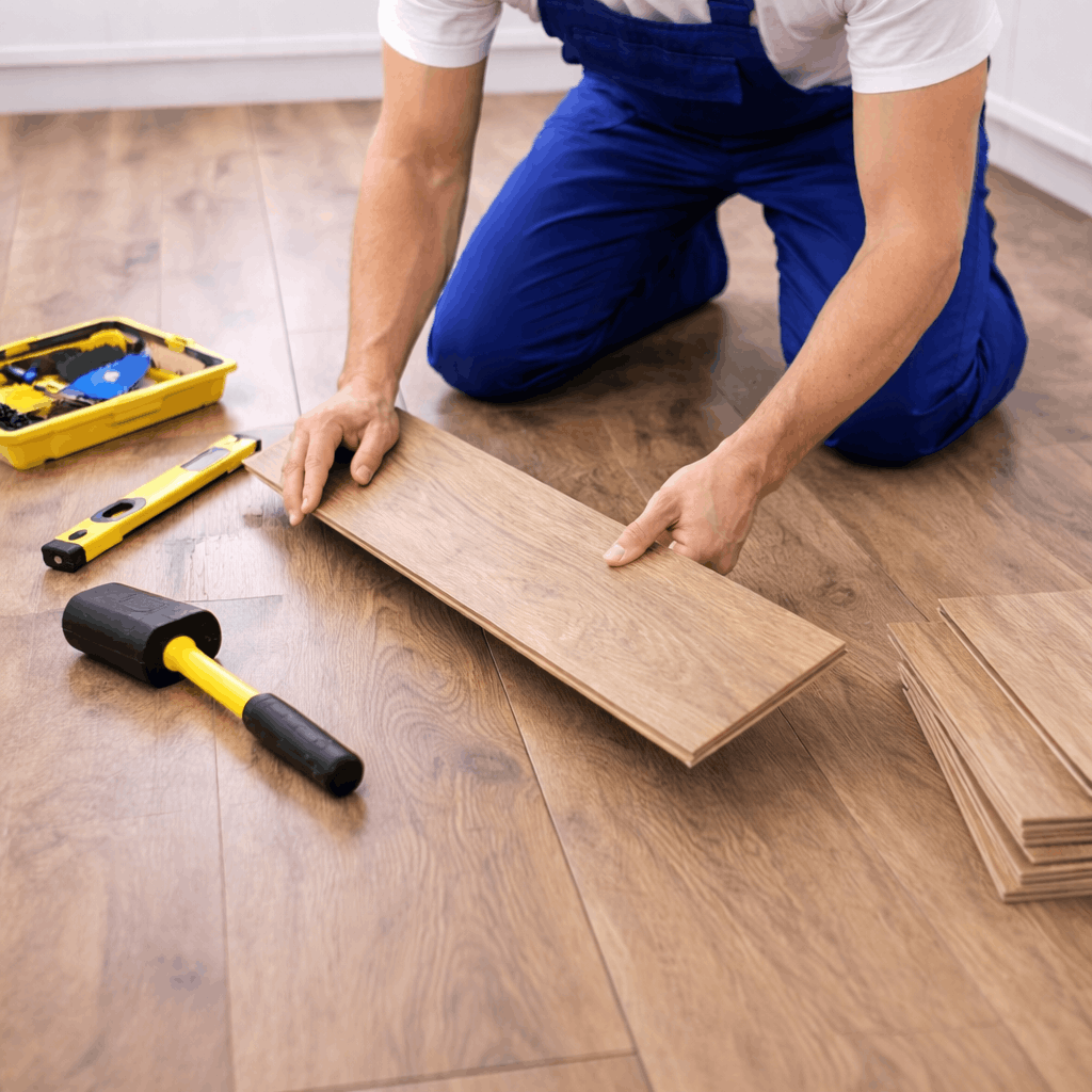 Laminate flooring installation