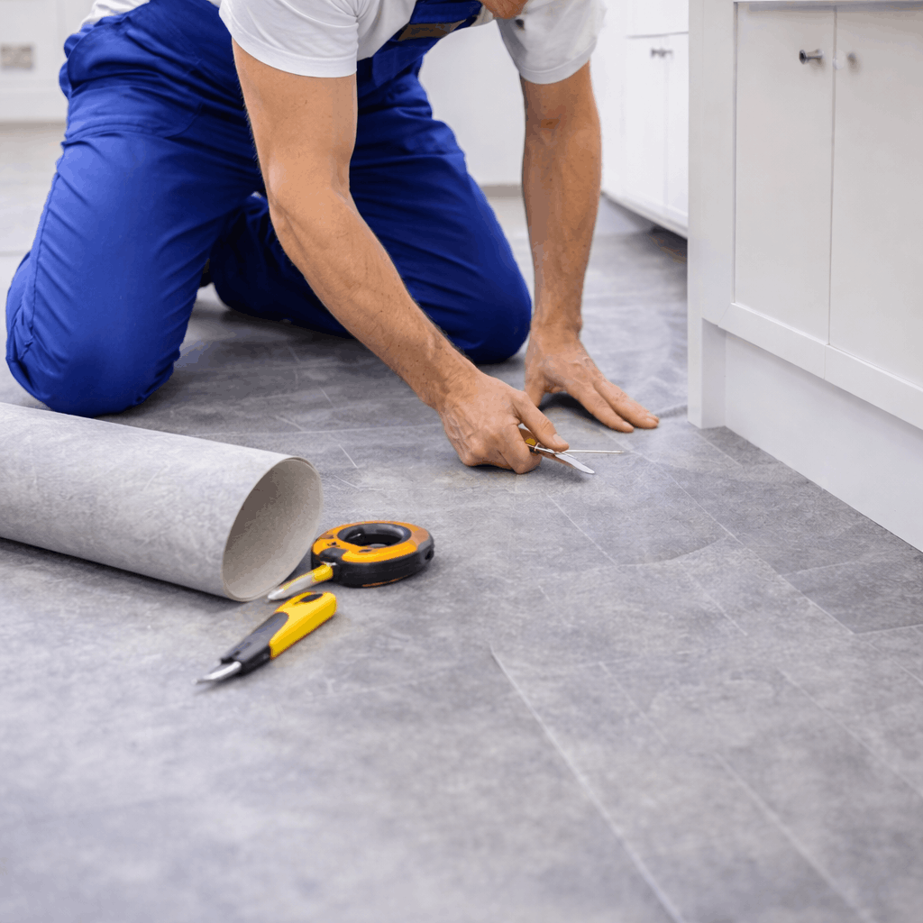 Lino flooring installation