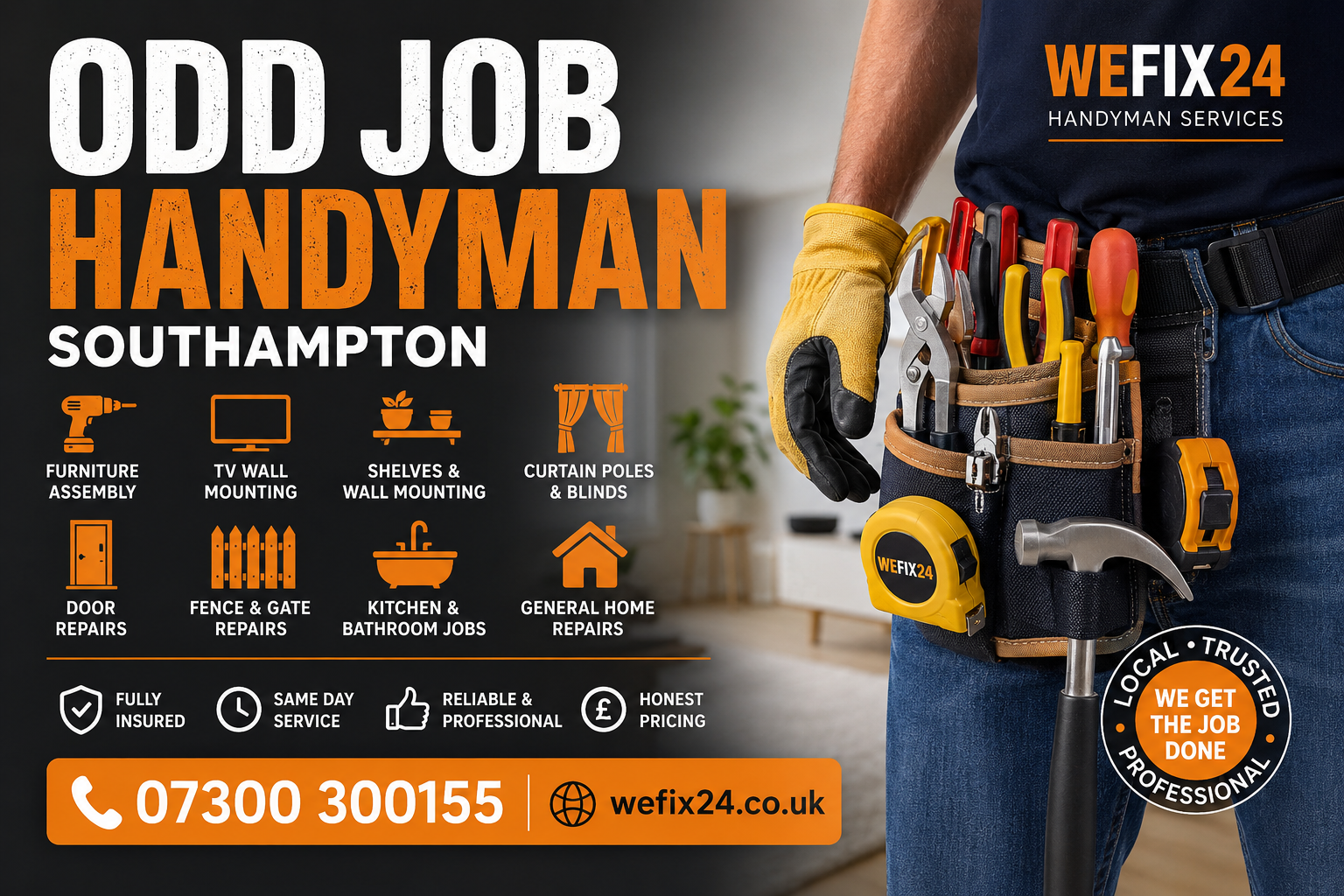 Odd Job Handyman Southampton - WEFIX24 handyman services